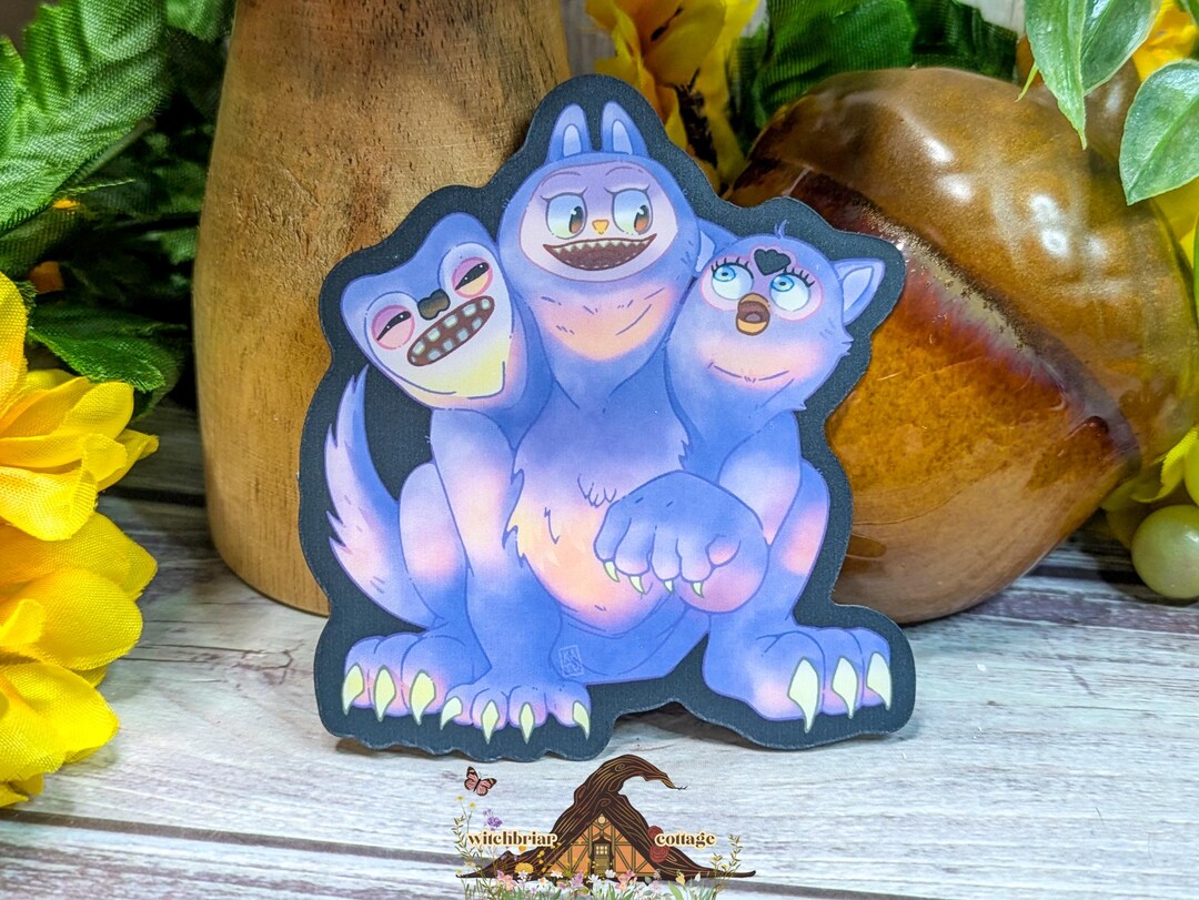 Cursed Toys Cerberus Sticker, Vinyl Stickers for Laptop or Water Bottle ...