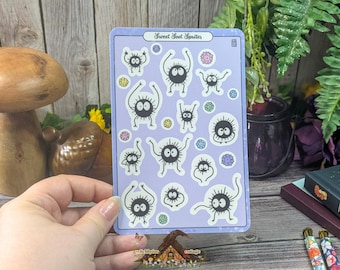 Sweet Soot Sprites Sticker Sheet, Whimsical Spirits