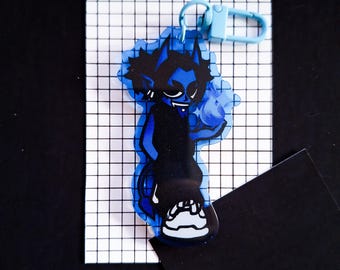 Blue Demon Acrylic Keychain