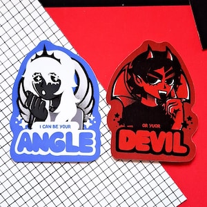 Angle Or Devil Vinyl Stickers