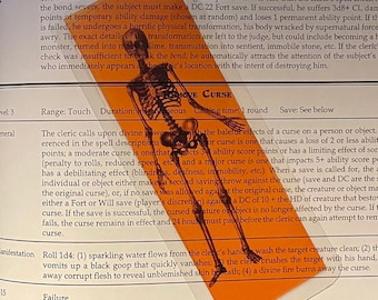 Halloween Skeleton - Clear Bookmark