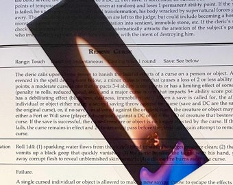 Flame - Clear Bookmark