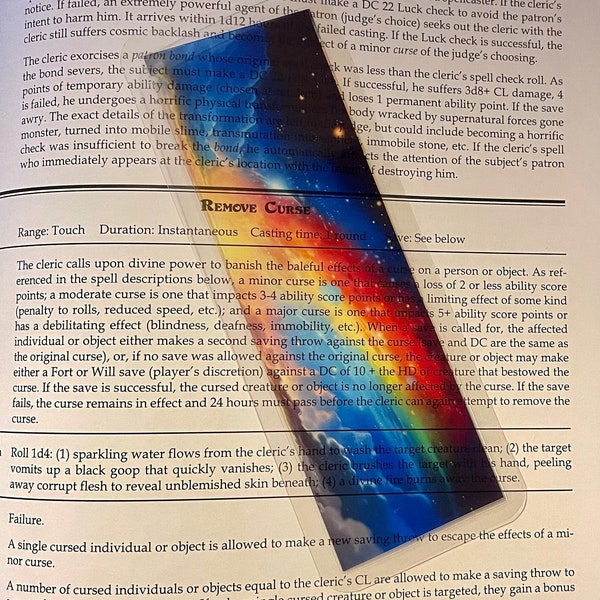 Celestial Rainbow - Clear Bookmark