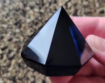 Gorgeous AAA Black Obsidian Crystal Diamond Extractor