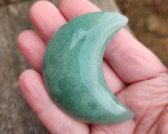 Cristal de Aventurina Verde da Lua: Suave como manteiga, altamente polido