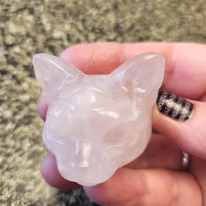 Sphinx Cat Head with Third Eye Crystal - Bastet Inspired, One