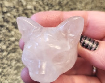 Cabeza de gato esfinge con cristal en el tercer ojo - Inspirada en Bastet, una