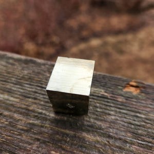 Pyrite Cube Specimen - Natural Self-Standing Mineral