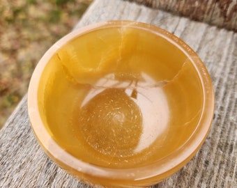 Gorgeous AAA Honey Calcite Small Crystal Bowl