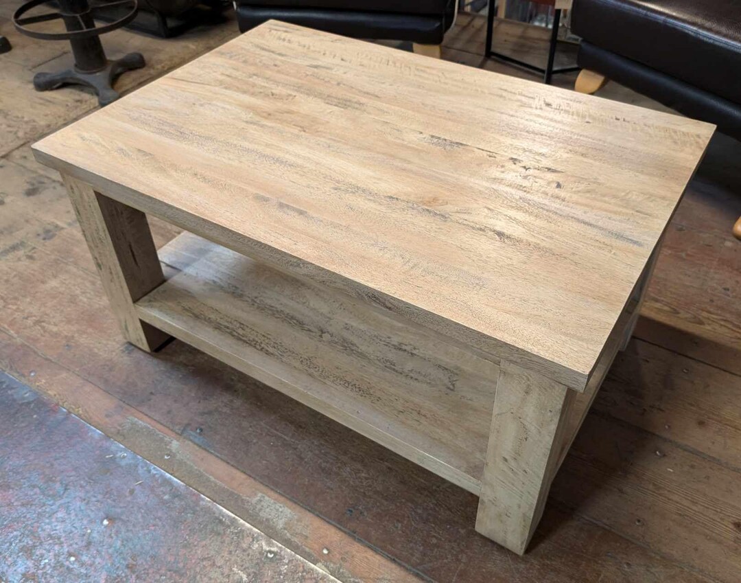 Rectangular Light Wood Coffee Table - Etsy