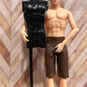 FREE SHIPPING! 1/6 scale miniature MALE dress form, Male mannequins, miniature boy mannequin, Male sewing doll, Ken’s clothing display stand