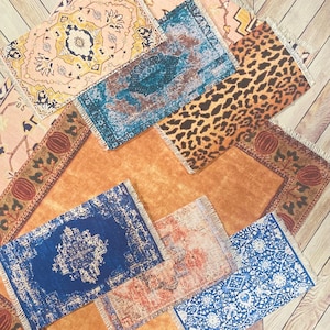 KOSTENLOSER VERSAND! Teppich Teppich, Puppenhaus Teppich, Puppenhaus Teppich, Teppichboden 32 Arten von 3 “X5” - 12.5”X18”