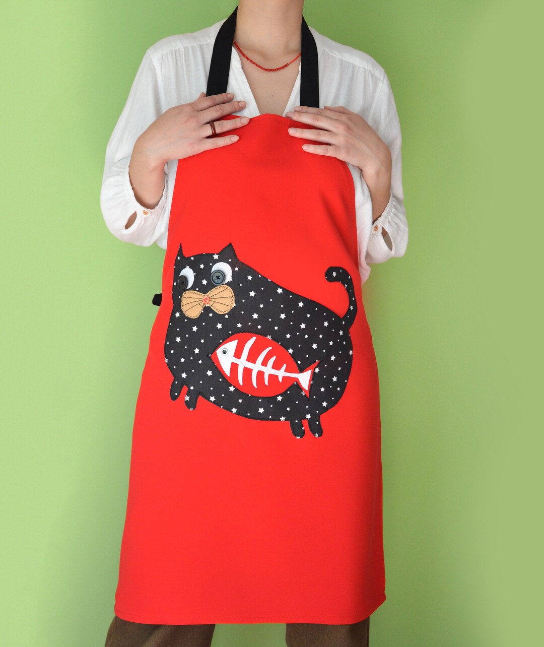 Denim Apron Embroidery Apron Gift for Mom Custom Apron Etsy