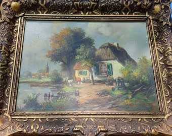 Beautiful oil painting signed Anton Muller