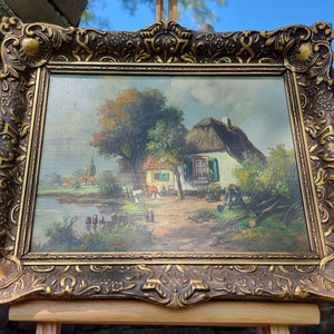 Beautiful oil painting signed Anton Muller
