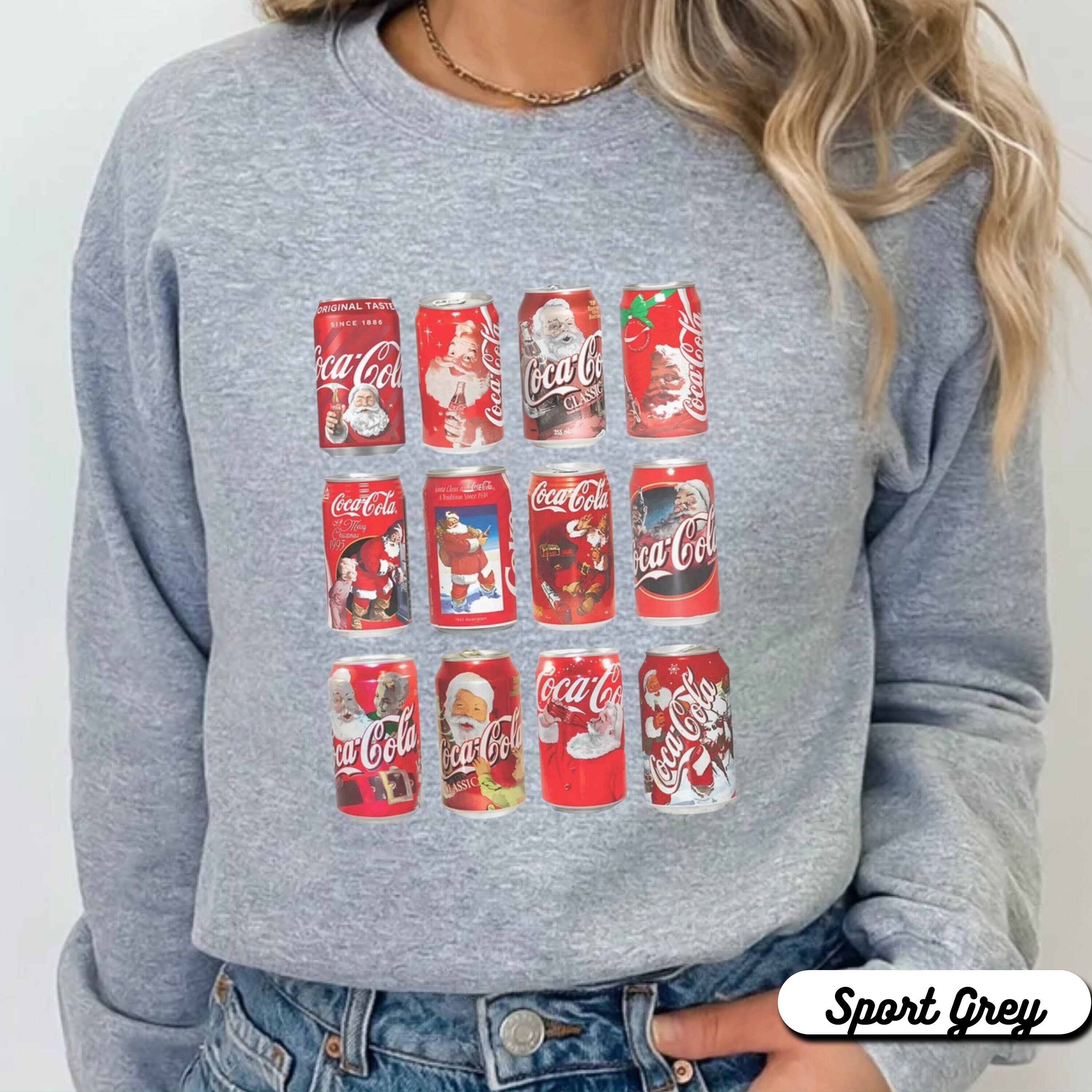 Coca cola santa sweatshirt hot sale