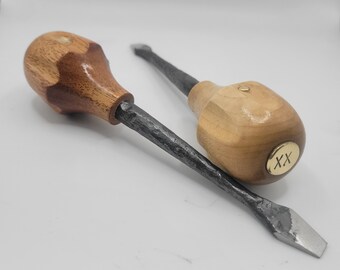 Blacksmith's Steel & Mahogany Screwdriver, Free Personalization