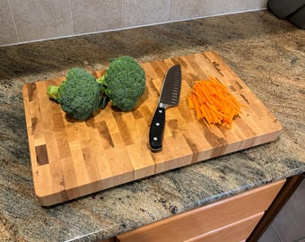 Extra Large Maple End-grain Cutting board 1.75 x 14 x 20