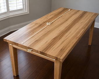 Solid Ambrosia Maple Wood Panel | Table Top, Shelf Board, DIY Furniture (3/4" Thick)