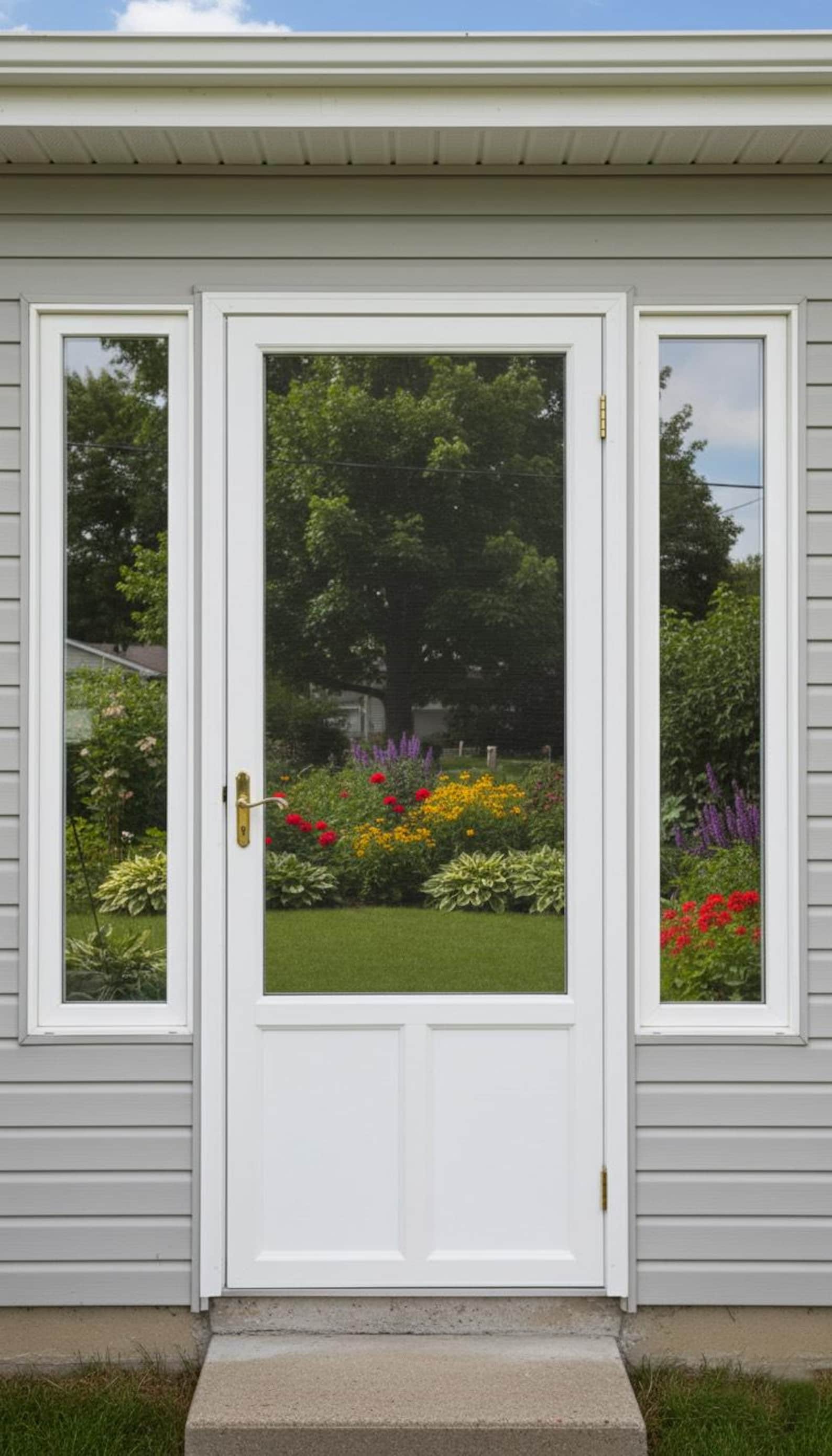 Tempered Glass Insert: Storm/screen Door Replacement Fits 32x80, 34x80
