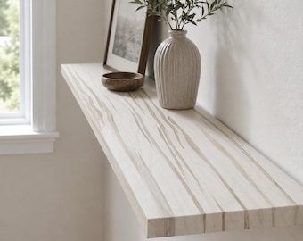 Ambrosia Maple Wood Panel 12" Solid Hardwood Table Top, Shelf Board (3/4" Thick)