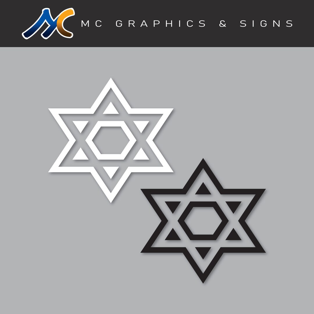 Wrapped In Ink Israel Spartan Stickers - 2-Pack - Blue Star Of David Israeli Flag Decals For Cars