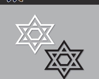 Star Of David Sticker – Israeli Flag Decal Vinyl Bumper Sticker For Car, Window