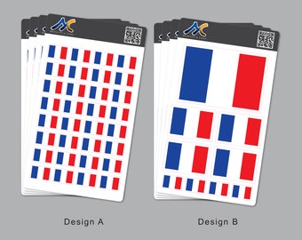 France Flag Sticker Sheet
