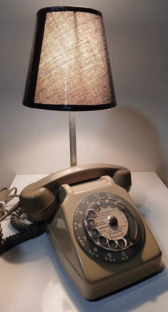 ヴィンテージ装飾ランプ - 80年代の電話をリサイクル - Etsy 日本