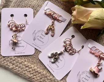 Stitch markers for yarn lovers / holders / progress keepers / knitting notions / Ballet collection