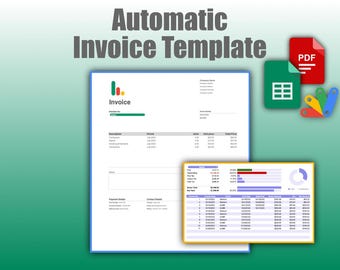 Google Sheets Automatic Invoice Template: with Statement Tracker (PDF Creation)