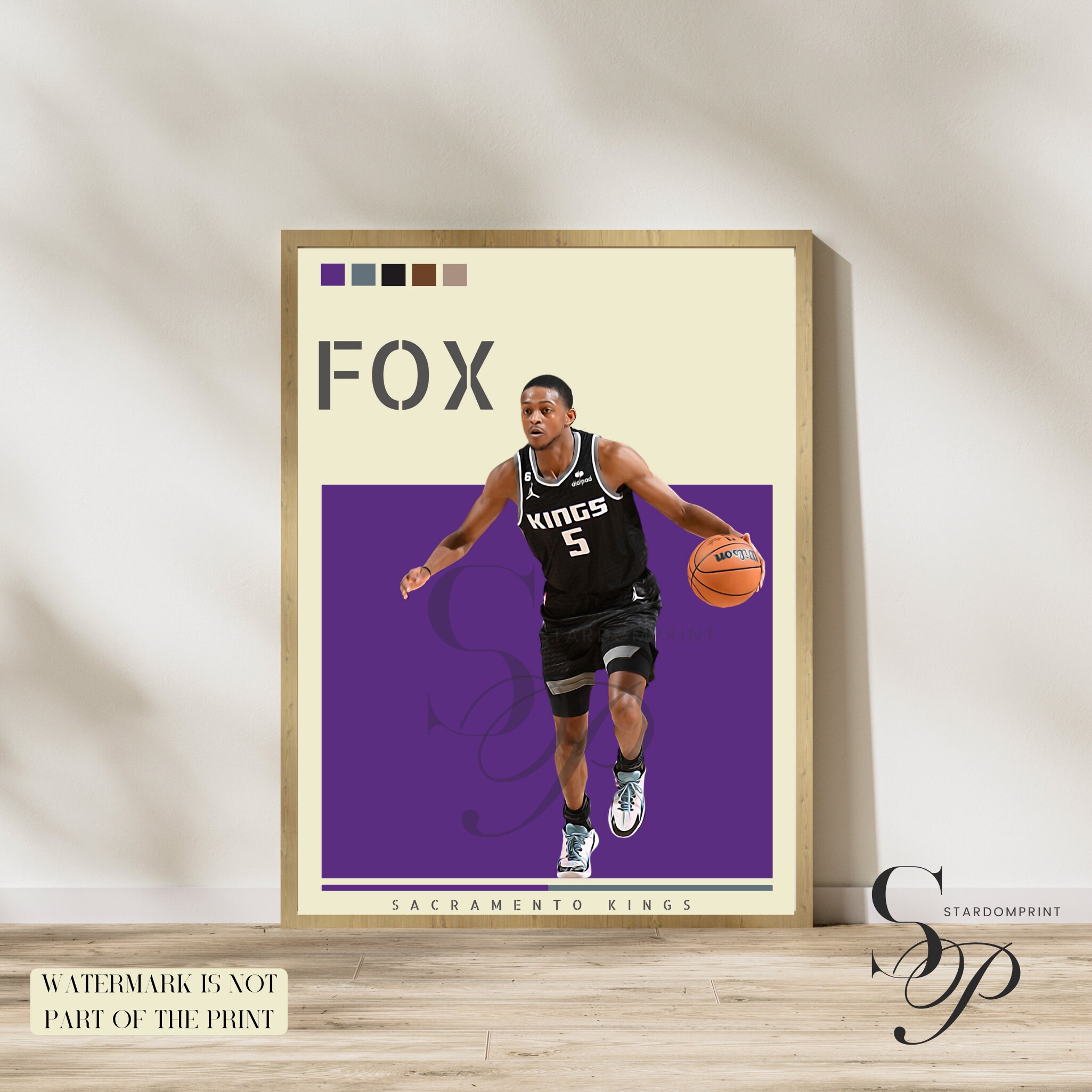 De'aaron Fox - Deaaron Fox Sacramento Kings - Posters and Art Prints