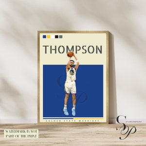  Klay Thompson Poster Wall Art Canvas Print Poster Home Bathroom  Bedroom Office Living Room Decor Canvas Poster Unframe:12x18inch(30x45cm):  Posters & Prints