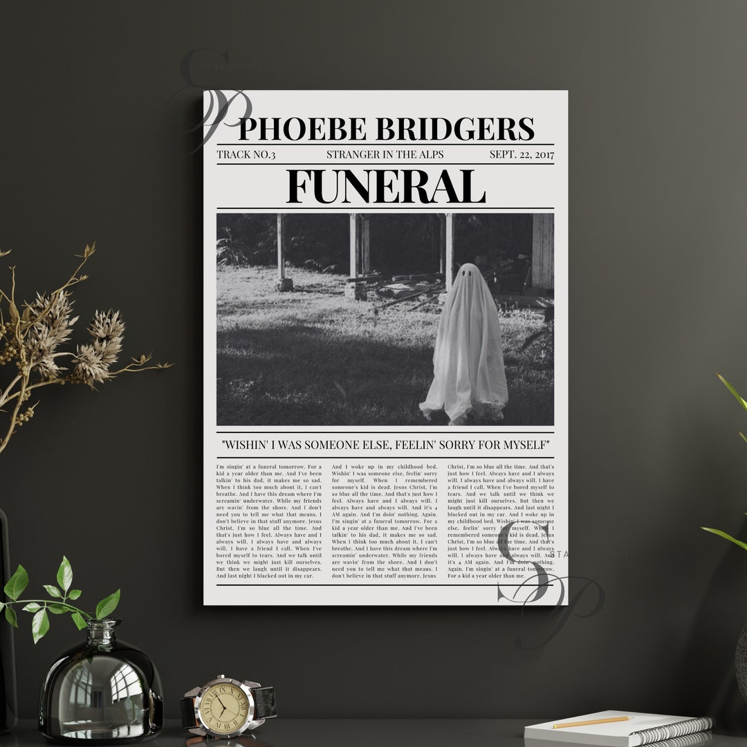 Phoebe Bridgers Retro Newspaper Print Motion Sickness Lyrics Etsy