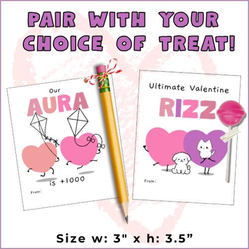 Funny Gen Alpha Slang Valentine Cards | Instant Download - Etsy