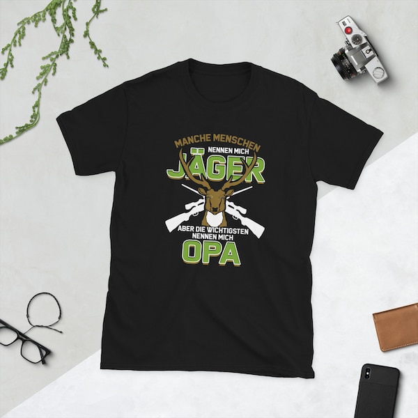 Opa Jäger Geschenk für Großvater Jagd Wild Rotwild Rente Jagen T-Shirt