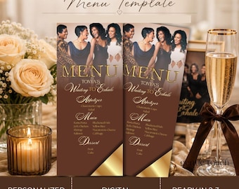 Waiting to Exhale Menu | Personalized Dinner Menu | Custom Girls Night Menu | Birthday Dinner Party Decor | Digital Download
