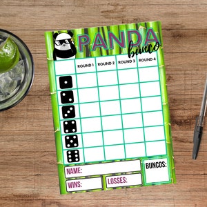 Cartão Panda Bunco!