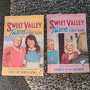 Lotto di 2 libri vintage di Sweet Valley Twins and Friends di Francine Pascal degli anni &#39;90