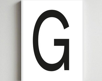 poster letter G - design letters collection byalinefroess