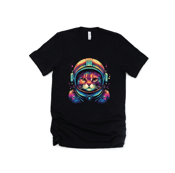 Cool Neon Cat In Space, Edm, Rave Fans Gift T-Shirt Cool Neon Cat In Space, Edm, Rave Fans Gift T-Shirt