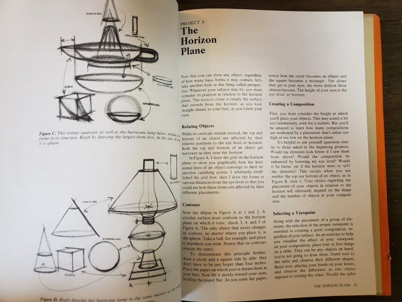 How to Draw What You See by Rudy De Reyna 11th Printing 1980, Hardcover