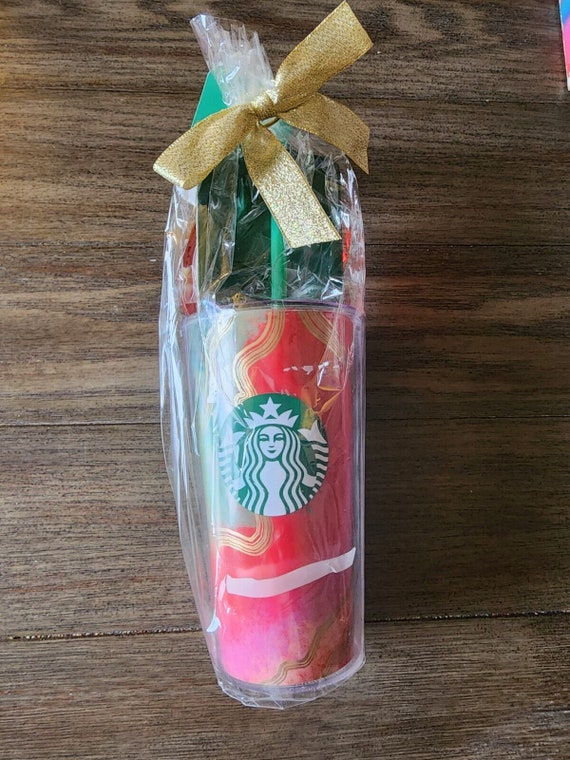 Starbucks 16oz Acrylic Cold Cup Straw Lid Tumbler… - image 1