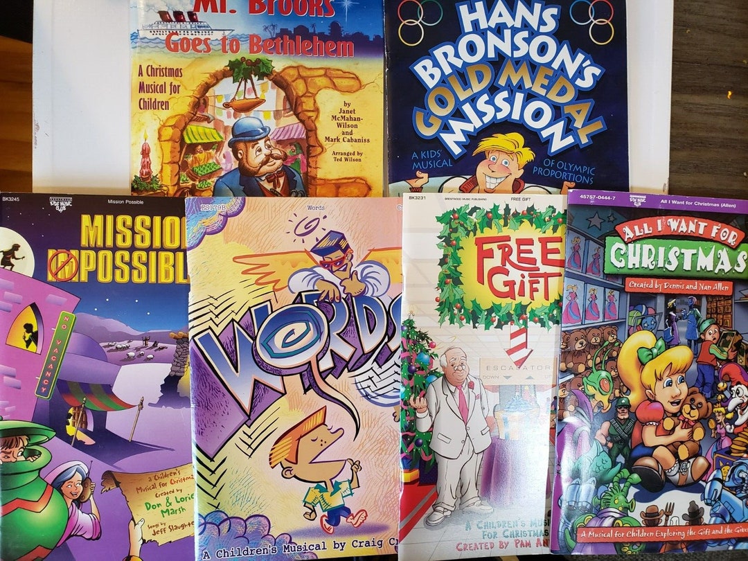 Lot of 6 Children's Christmas Plays/songbooks Christian Etsy