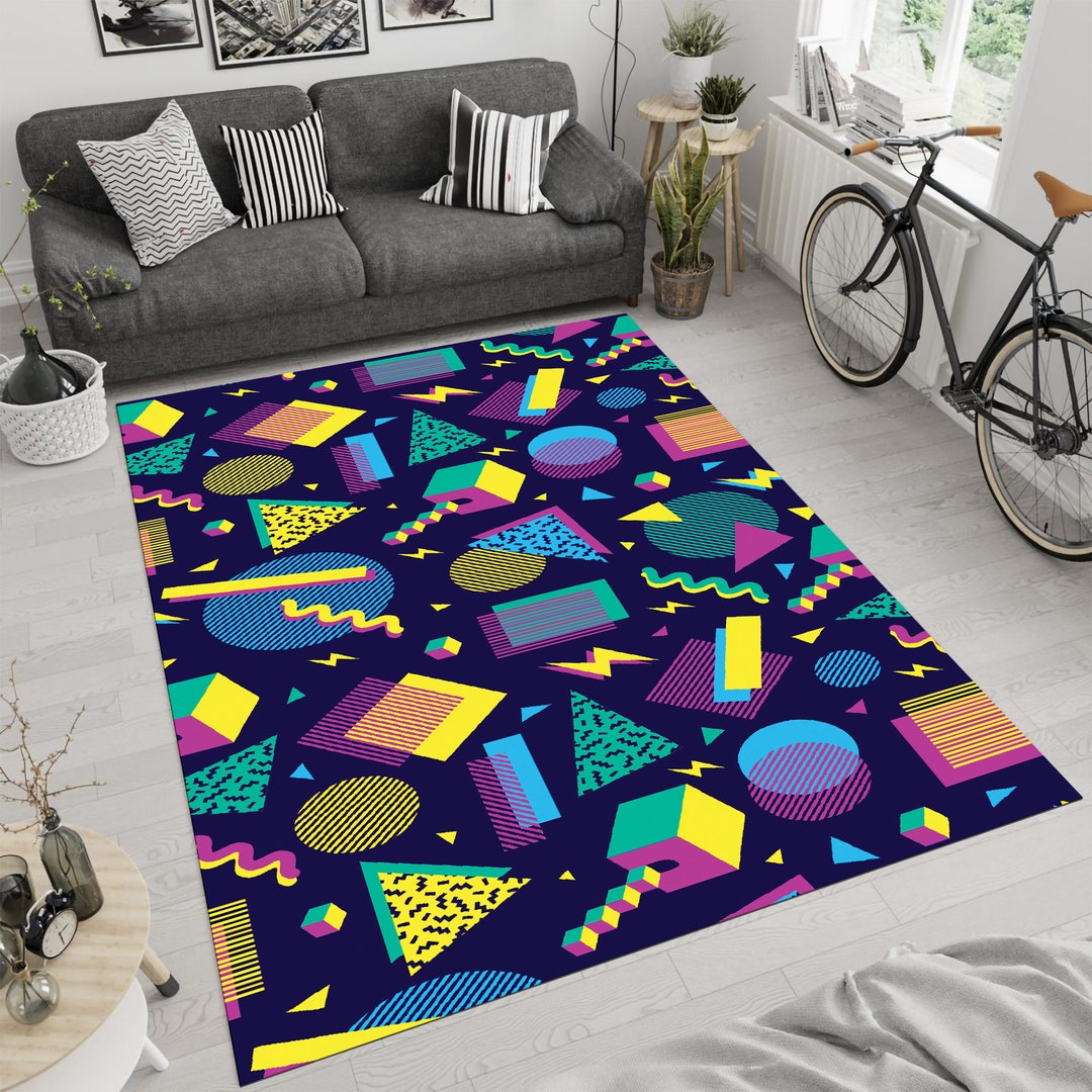 Arcade Rug Arcade Room Decorarcade Rugarcade Decorabstract Etsy