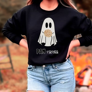 Funny Mexican Fall Outfit, Pantasma Sweatshirt, Pan Dulce Fall Sweater, Funny Latino Halloween Sweater, Hispanic Thanksgiving concha Shirt