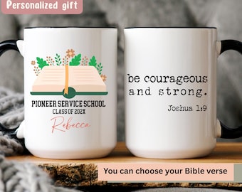 Pioneer School Mug, Personalized Bible Verse Mug, JW Gift for Her, Spiritual Encouragement Mug, Pioneer Gift Idea, Class of 2026 Mug