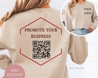 Business Logo Shirt, Custom Logo Sweatshirt, Small business sweatshirt, Business Logo Sweater, Custom School Logo Shirt,  Custom Brand Shirt