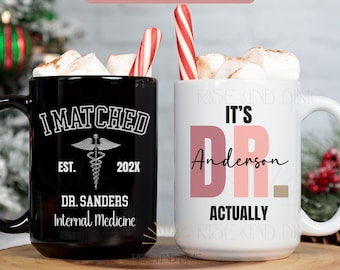 Personalized I Matched Doctor Mug, Custom Residency Match Day 2026, Gift For Medical Student, Future Doctor Graduation Coffee Cup Present
