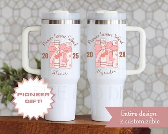 JW Pioneer School 2026 Gift, Personalized Pioneer Service 40oz Tumbler, Pure Worship Adoracion Pura Cup, Custom JW Gift, Jw Baptism Gift mug